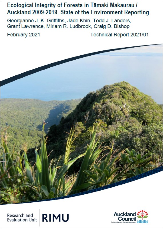 Ecological integrity of forests in Tāmaki Makaurau / Auckland 2009-2019 ...